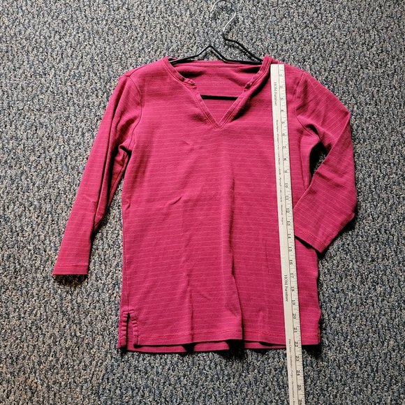 Red Royal Robbins Striped Tee Size Small - Picture 2 of 14